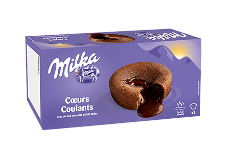 Coeurs coulants Milka (2x100g)