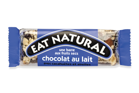 Barre Chocolat au lait 45g - Eat Natural