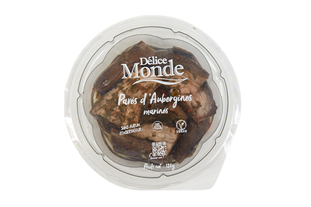 Pavés d'aubergines marinés - Délice Monde Pavés d'aubergines marinés - Délice Monde