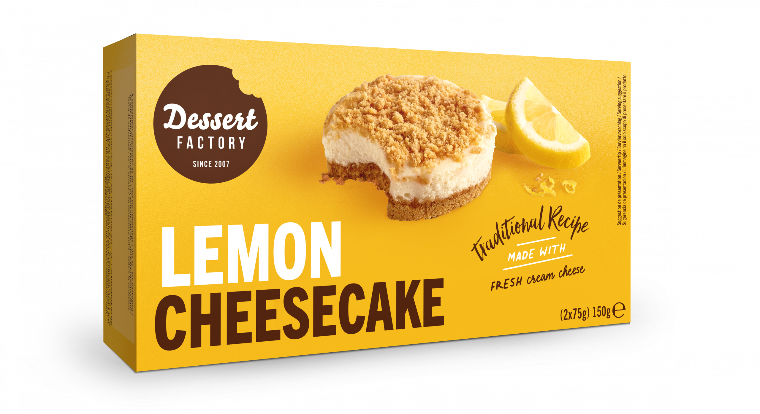 CHEESECAKE LEMON 2X85G DF CHEESECAKE LEMON 2X85G DF